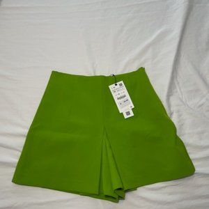 Zara brand new green skort with tags